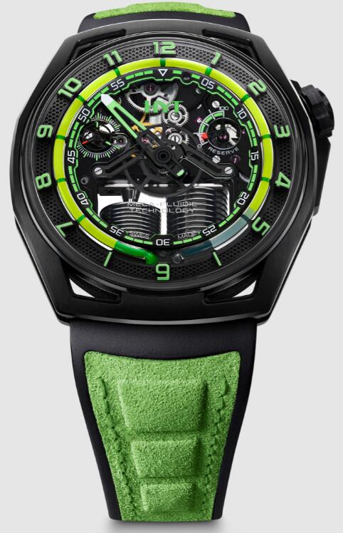 Replica HYT Hastroid Green Nebula H02698-A Watch